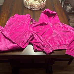 Victoria’s Secret Velour Tracksuit Hot Pink